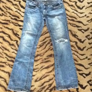 Victoria Secret Low 5 Flap Jeans sz4